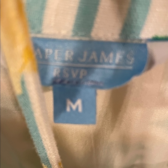 Draper James Blue and Yellow Floral Shirt Dress - Picture 2 of 4